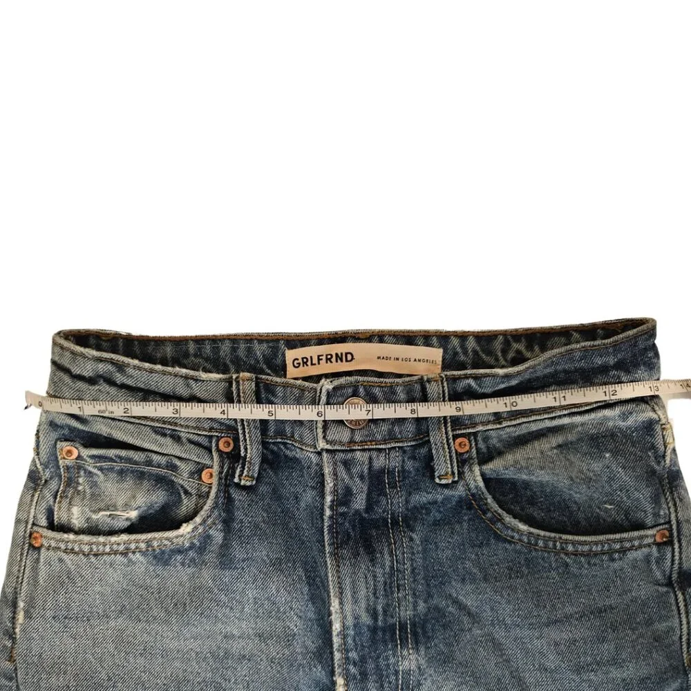 Grlfrnd The Melanie High Rise Boot Cut Cotton Denim Jeans 23 - Picture 12 of 12